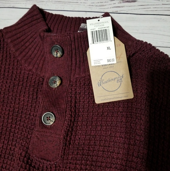 WEATHERPROOF Vintage Men's Pull Over Sweater - Picture 3 of 7